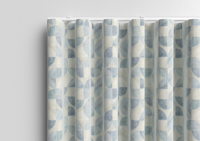 Mosaic Tile, Aquamarine - Made to Measure Curtains - Image 13